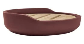 Spirella SYBELLA mydlenka karmínovo červená / polyresin / drevo