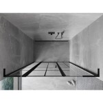 MEXEN/S - Mist L sprchové dvere krídlové ľavé 140, čierna dekor, čierna 8A4L-140-001-70-77-L