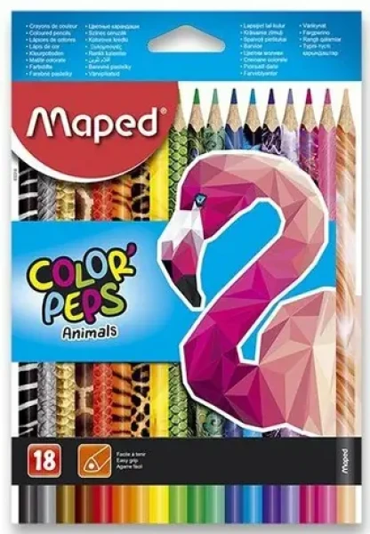 Maped Pastelky trojboké Color#39;Peps Animals 18ks (24429)