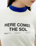 Thinking MU White Classic Sun T-Shirt Ida WHITE L