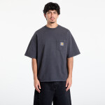 Tričko Carhartt WIP S/S Hudson Pocket T-Shirt UNISEX Black Chalk Wash XL