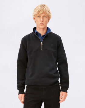 Armedangels Waarlo Fleece Troyer 105 black L