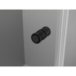 MEXEN/S - Mist-F sprchovací kút skladacie dvere ľavá 75 x 90, transparent, čierna 8A6T-075-090-70-00-L