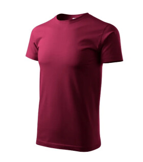 Ťažké nové tričko unisex garnet XL