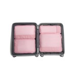 Cestovne organizery Heys Ecotex Compression Packing Cube 4 Pc Set Pink Sand