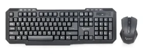 Gembird KBS-WM-02 / bezdrôtový set klávesnica + myš / US layout / spoločný USB reciever / čierna (KBS-WM-02)