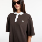 Tričko Playboy x FTSHP Short Sleeve Polo Dark Grey XS