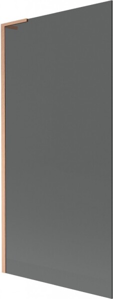 MEXEN/S - Next L vaňová zástena FIX 90 x 150, grafit, meď kartáčovaná 895-090-000-03-40-65