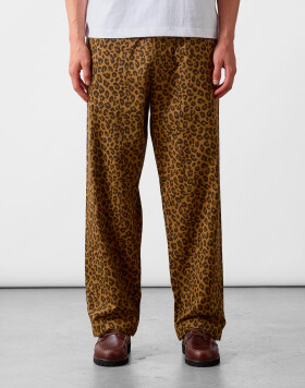 Service Works Patterned Easy Chef Pants Brown Leopard L