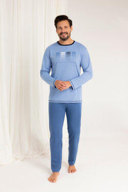 PÁNSKE PYŽAMO 487 J/25 Modrá L