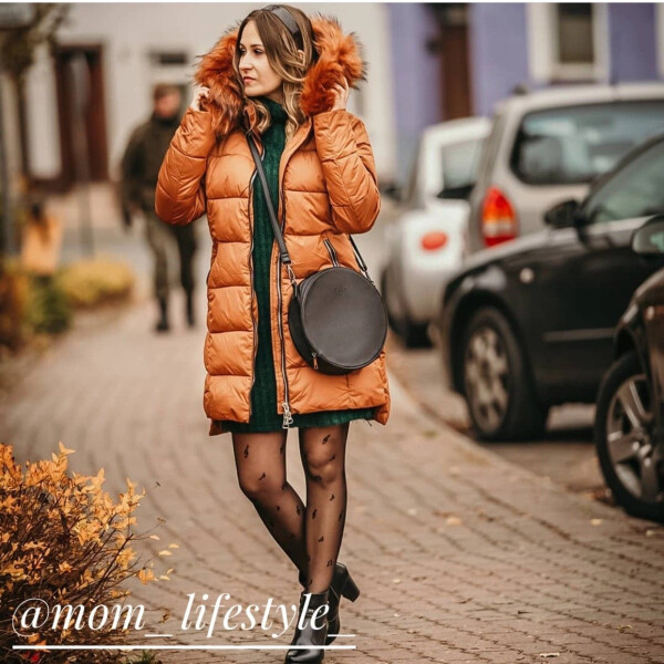 Dámska zimná prešívaná bunda s kapucňou (7702) odstíny fialové S (36)