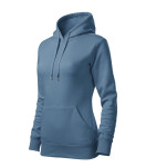 Mikina s kapucňou denim M
