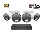 IGet HOMEGUARD HGNVK88604/8 kan. 6K rekordér NVR / 4xIP67 6K kamera / PoE / zvuk / AI detekcia / LAN / HDMI (75020575)