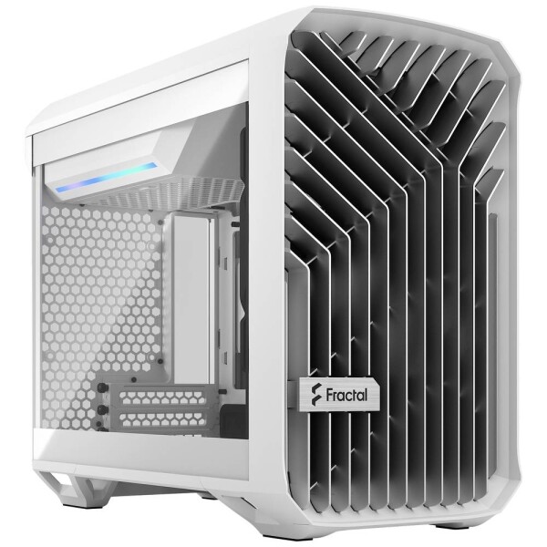 Fractal Design Torrent Nano White TG Light Tint biela / Mini-ITX / 1x USB 3.1 Type C + 2x USB 3.0 / bez zdroja (FD-C-TOR1N-03)