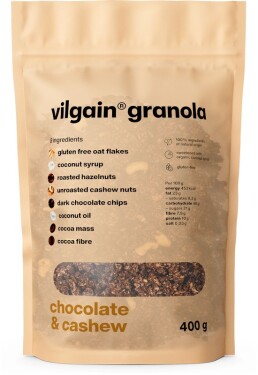 Vilgain Granola – čokoláda a kešu 400 g