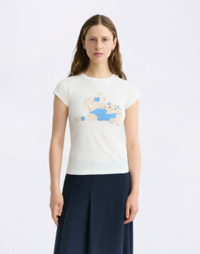 Thinking MU Meowrobics Mirna Tee WHITE M