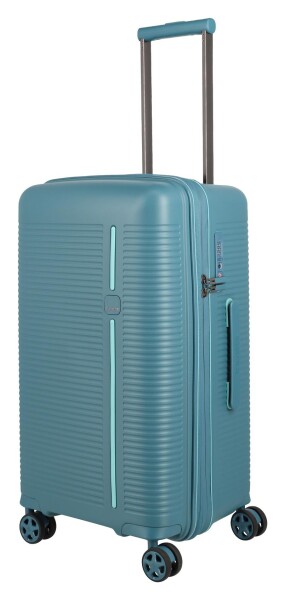 Stredný kufor na kolieskach Travelite Roomer Trunk M Aqua