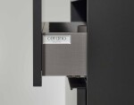 CERANO - Kúpeľňová skrinka Velora - čierna matná, úchytka čierna - keramické umývadlo Viano - 100,9x67,6x46,5 CER-487911