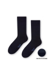 Ponožky Steven art.130 polovičné froté Merino Wool 41-46 černá 44-46