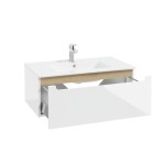 Kúpeľňová skrinka pod umývadlo Naturel Stilla 80x30x45 cm biela STILLAD08005 STILLAD08005