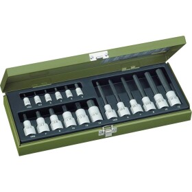 18-dielna súprava nástrčných kľúčov a bitov inbus Proxxon Industrial 23 100, 1/4 (6,3 mm), 1/2 (12.5 mm); 23 100
