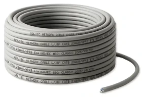 Patch kábel UTP Cat6 50 m šedý / Patch kábel / Cu / 1 Gb/s / RJ45 (54559)