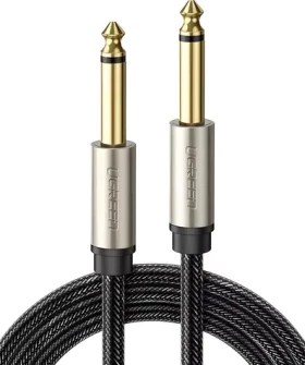 Ugreen 10638 čierna / Audio kábel / Jack 6,35 mm (M) - Jack 6,35 mm (M) / 1 m (10638)