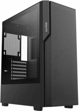 1stCool GAMER 5 čierna / PC skriňa / Mid Tower / bez zdroja / USB 3.0 / USB-C / priehľadná bočnica (ML-GAMER5-AU-USB3)