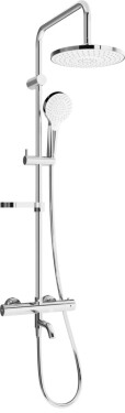 MEXEN/S - KX05 vaňový stĺp s termostatickou batériou, chróm / biela 779000591-00