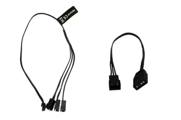 Alphacool RGB LED Y-kábel JST čierna / Rozbočovací kábel / 3x JST-konektor / Digital RGB / 30 cm (18601)