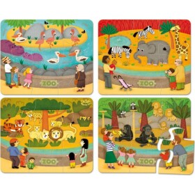 Vilac Puzzle drevené ZOO 24 dielikov