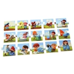 Puzzlika 14231 Výroba džínsov - náučné dejové puzzle