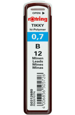Rotring Tuhy 0.7mm - B 12 ks / Tuhy do mikroceruzky (S0312680)