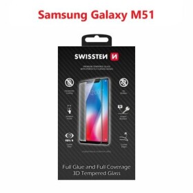 SWISSTEN Ultra Durable 3D FULL GLUE Glass pre SAMSUNG M515 GALAXY M51 čierna (64701870)