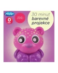 Playgro - Zaspávacia lampička medvedík s projektorom - ružový
