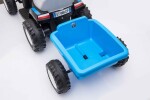 Mamido Detský elektrický traktor Swift s prívesom modrý