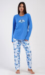 Dámske dlhé pyžamo Dominika modrá 4XL