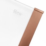 REA - Sprchovací kút SOLAR - Copper Brush 100x80 Bez sprchovej vaničky REA-K9513