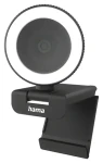 HAMA C-850 Pre čierna / Webkamera / QHD 2560×1440 / 30 fps / mikrofón / LED ring / USB 2.0 (00139989)