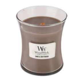 Woodwick Sand amp; Driftwood 275g - váza stredná / doba horenia: až 65h (5038581057965)