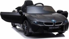 Lean Cars Elektrické autíčko BMW i8 2x45W MOTOR 1x12V4,5Ah BATÉRIA 2022 NELAKOVANÁ čierna
