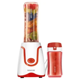 Sencor SBL 2214RD červeno biela / Stolný Smoothie mixér / 500W / 0.6L / 1 rýchlosť (8590669233892)