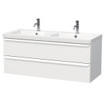 Kúpeľňová skrinka s umývadlom Naturel Pavia 120x53x49 cm biela mat biela úchytka PAVIA3120ZBI PAVIA3120ZBI