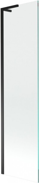 MEXEN/S - Next L vaňová zástena FIX 80 x 150, transparent, čierna 895-080-000-03-00-70
