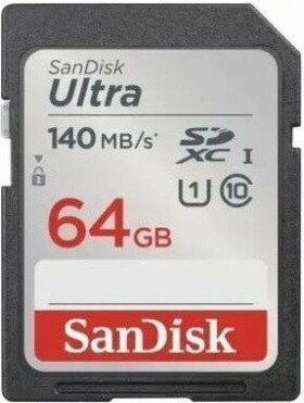 SanDisk Ultra SDXC 64GB / Class 10 / rýchlosť prenosu 140 MB/s / vhodné pre FullHD (SDSDUNB-064G-GN6IN)