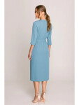 Šaty S396 tyrkysovo modré - Stylove M