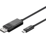 Goobay 79295 káblový adaptér USB-C - DisplayPort (4k 60 Hz) 1.20 m čierna (4040849792953)