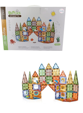 Mamido Mamido Farebná magnetická stavebnica podmorský svet 93 dielikov s abecedou MT1517