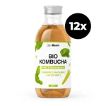 BIO Kombucha - GymBeam (mäta citrónová tráva, 12 x 330 ml) (105943-3-12x330ml-mint&lemongrass)