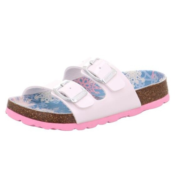 Dievčenské korkové sandále Superfit FOOTBAD White/Multicolored 1-800111-1140 - 38